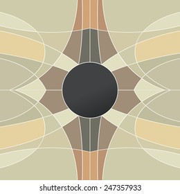 Vector abstract futuristic Geometrical concept illustration - layer template