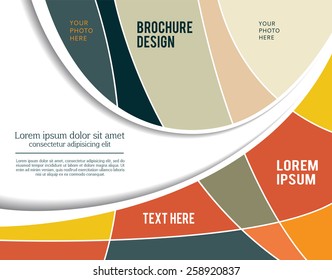 Vector abstract futuristic Geometrical concept illustration - layer template