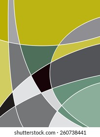 Vector abstract futuristic Geometrical concept illustration - layer template