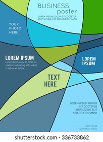 Vector abstract futuristic Geometrical concept illustration - layer template