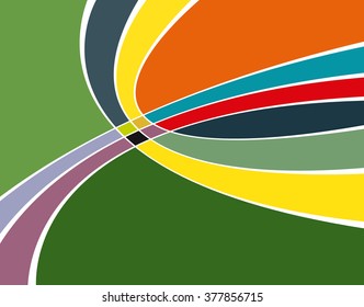 Vector abstract futuristic Geometrical concept illustration - layer template