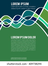 Vector abstract futuristic Geometrical concept illustration - layer template