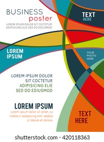 Vector abstract futuristic Geometrical concept illustration - layer template
