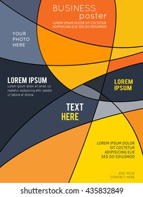 Vector abstract futuristic Geometrical concept illustration - layer template