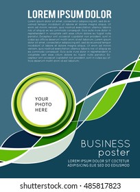 Vector abstract futuristic Geometrical concept illustration - layer template