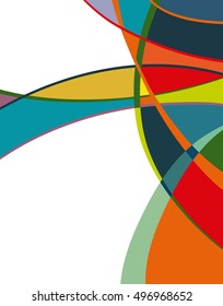 Vector abstract futuristic Geometrical concept illustration - layer template