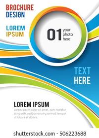 Vector abstract futuristic Geometrical concept illustration - layer template