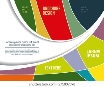 Vector abstract futuristic Geometrical concept illustration - layer template