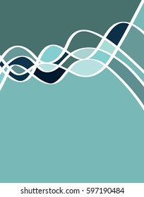 Vector abstract futuristic Geometrical concept illustration - layer template