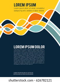 Vector abstract futuristic Geometrical concept illustration - layer template
