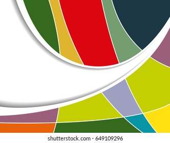 Vector abstract futuristic Geometrical concept illustration - layer template