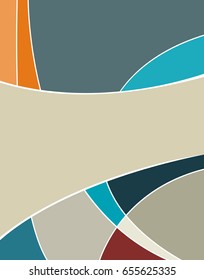 Vector abstract futuristic Geometrical concept illustration - layer template