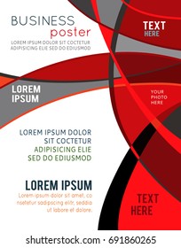 Vector abstract futuristic Geometrical concept illustration - layer template