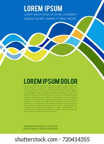 Vector abstract futuristic Geometrical concept illustration - layer template