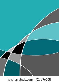 Vector abstract futuristic Geometrical concept illustration - layer template