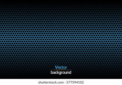 Vector Abstract futuristic hexagonal board. Illustration of computer technology. Vector background. Hi-tech digital technology concept