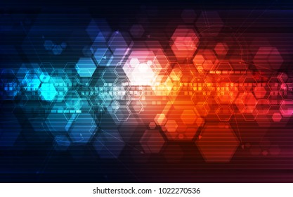 Vector Abstract futuristic high digital technology concept, illustration background