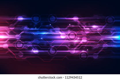 Vector Abstract futuristic high speed, Illustration high digital technology colorful background concept