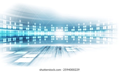 Vector Abstract futuristic high speed, Illustration high digital technology blue color