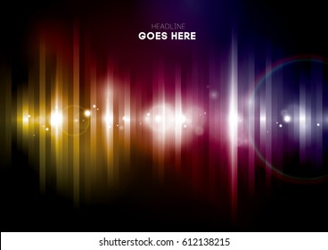 Vector of abstract futuristic lighting and background