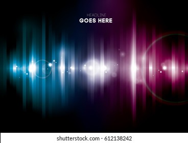 Vector of abstract futuristic lighting and background