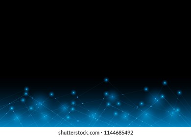 Vektorillustration Abstrakte futuristische Linie electronic.Vektorillustration und Illustration