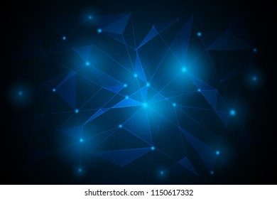 Vector Abstract futuristic low poly.vector and illustration
