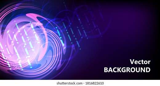 Fondo abstracto de estilo futurista vectorial, póster de diseño de forma gradiente colorido