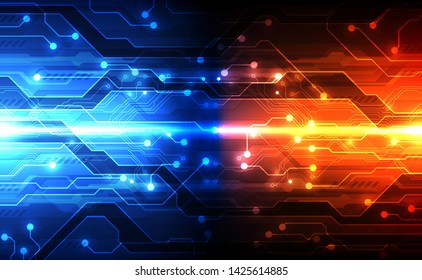 Vector Abstract futuristic technology background concept, Illustration high digital
