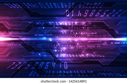 Vector Abstract futuristic technology background concept, Illustration high digital
