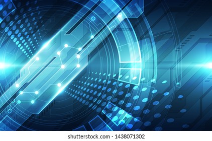 Vector Abstract futuristic technology background concept, Illustration high digital