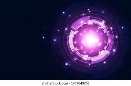 Vector Abstract futuristic technology background concept, Illustration high digital