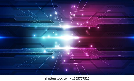 Vector Abstract futuristic technology background concept, Illustration high digital