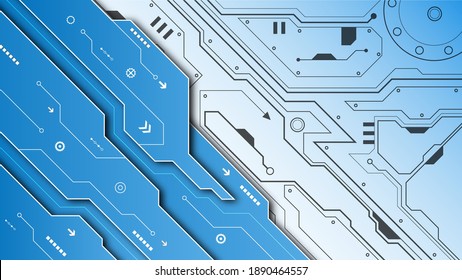 Vector Abstract futuristic technology background concept, Illustration high digital
