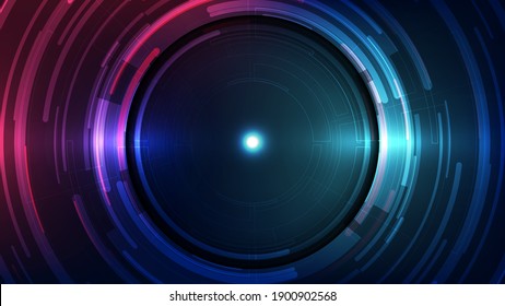 Vector Resumen Concepto de fondo de tecnología futurista, Ilustración digital alta