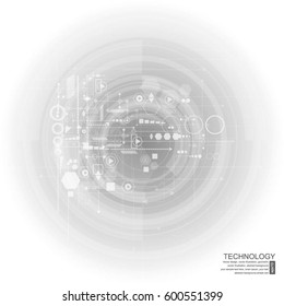Vector abstract futuristic technology background