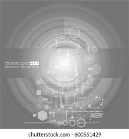 Vector abstract futuristic technology background