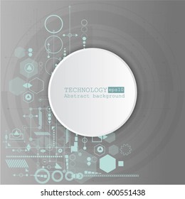 Vector abstract futuristic technology background