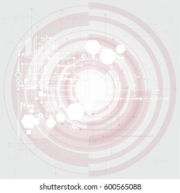 Vector abstract futuristic technology background