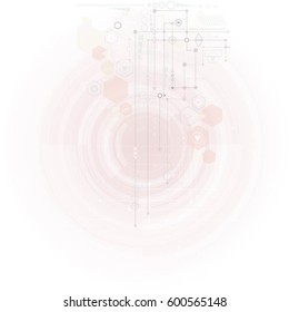 Vector abstract futuristic technology background