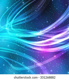 Vector Abstract Galaxy Background for presentation design