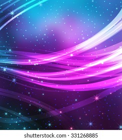 Vector Abstract Galaxy Background for presentation design