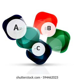 Vetor abstrato pedras preciosas com opções de infográficos