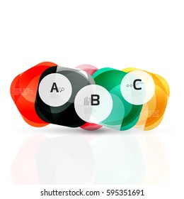 Piedras de gema abstractas vectoriales con opciones de infografía