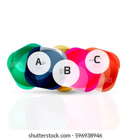 Vector abstract gem stones with infographics options