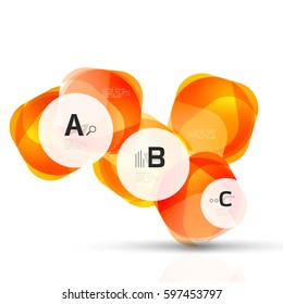 Vector abstract gem stones with infographics options