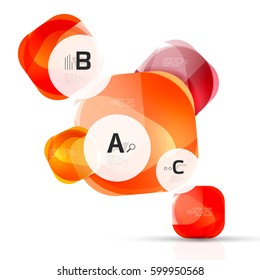 Vector abstract gem stones with infographics options