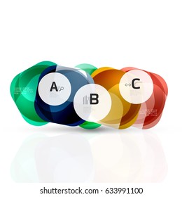 Piedras de gema abstractas vectoriales con opciones de infografía