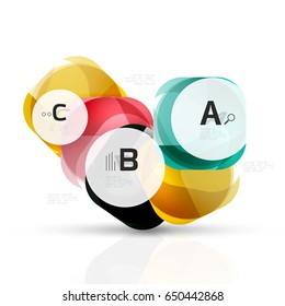 Piedras de gema abstractas vectoriales con opciones de infografía