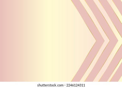 Vector abstract gentle background in pastel pink colors with the addition of a golden frame
